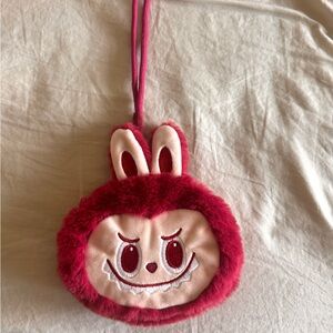 Plush Labubu Bag - Pink